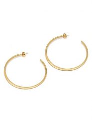 MOODE Kolczyki-kreole "Deborah" rozmiar: onesize. Żółte kolczyki damskie MOODE, ze stali. Za 30.99 zł.