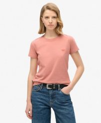 Koszulka dopasowana Essential Logo. Czerwone t-shirty damskie Superdry., bez wzorów, z bawełny, bez kołnierzyka. Za 148.95 zł.