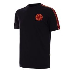 Koszulka dla dorosłych - AS Roma Taper - Czarna. Czarne t-shirty sportowe męskie COPA FOOTBALL, xl, bez ramiączek, do piłki nożnej. Za 211.91 zł.