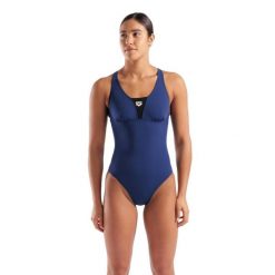 Strój kąpielowy damski jednoczęściowy sportowy na basen Arena Control. Niebieskie stroje jednoczęściowe damskie Arena, l, bez wzorów. Za 189.99 zł.