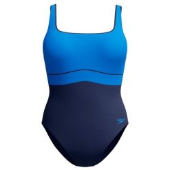 Damski kostium kąpielowy 1-częściowy Speedo Eco New Contour Eclipse 1P. Niebieskie stroje jednoczęściowe damskie Speedo, l, bez wzorów. Za 264.50 zł.