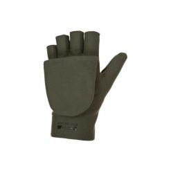 Rękawice mitenki myśliwskie 500 SOFTSHELL. Brązowe kurtki softshell damskie SOLOGNAC, s, bez wzorów, z materiału, bez kaptura. Za 59.99 zł.