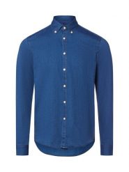 Finshley & Harding London Koszula Mężczyźni Regular Fit Bawełna niebieski, S. Niebieskie koszule męskie Finshley & Harding London, m, bez wzorów, z bawełny, bez kołnierzyka, bez ramiączek. Za 159.95 zł.