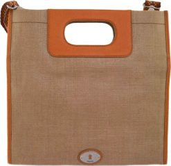 Damska torebka Fossil elegancka 38 x 38 x 4 cm. Brązowe torebki klasyczne damskie Fossil, bez wzorów, z materiału, bez dodatków. Za 276.99 zł.