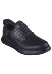 Buty do chodzenia męskie Skechers Garza Gervin Blac. Czarne buty sportowe na co dzień męskie Skechers, z materiału, bez zapięcia. Za 349.99 zł.