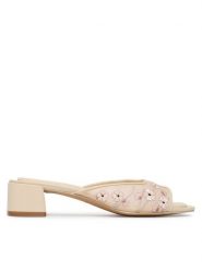 Aldo Klapki Riyana 14242796 Écru. Klapki damskie Aldo, bez wzorów, z materiału, bez obcasa. Za 379.99 zł.