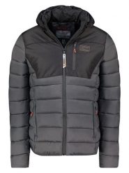 Geographical Norway Kurtka pikowana "Batilo" w kolorze szaro-czarnym rozmiar: XL. Czarne kurtki męskie Geographical Norway, xl, bez wzorów, bez kaptura. Za 172.89 zł.