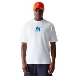 Oversize’Owy T-Shirt New Era Mlb World Series Os Tee Neyyan Dorośli. Białe t-shirty męskie New Era, s, bez wzorów, z bawełny, bez kołnierzyka. Za 216.99 zł.