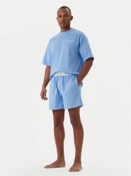 Calvin Klein Underwear Piżama LV00NM2949 Błękitny Relaxed Fit. Niebieskie piżamy męskie Calvin Klein Underwear, m, bez wzorów, z bawełny, bez ramiączek. Za 299.99 zł.