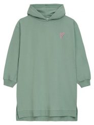 Danamade Sukienka "Dzora" w kolorze zielonym rozmiar: XL. Zielone sukienki damskie Danamade, na co dzień, xl, bez wzorów, z bawełny, bez kołnierzyka, bez ramiączek, mini, proste. Za 88.64 zł.