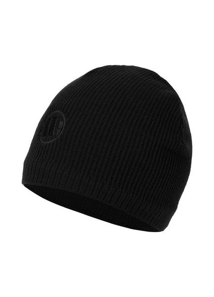 Czapka męska Pitbull zimowa Mills Logo. Czarne czapki męskie PITBULL, na zimę, bez wzorów, z dzianiny. Za 59.00 zł.