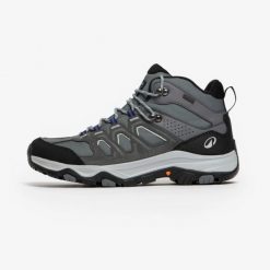 Second Life - Buty turystyczne męskie Quechua MH500 wodoodporne - Stan Doskonały. Szare buty trekkingowe męskie QUECHUA, z kauczuku, przed kolano, bez zapięcia, outdoorowe. Za 246.99 zł.