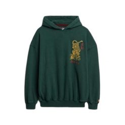Damska bluza oversize z kapturem Superdry Tokyo Narrative. Zielone bluzy z kapturem damskie Superdry. Za 349.55 zł.