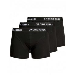 Bokserki Jack&jones model 12171944-CZARNY dla mężczyzn. Czarne bokserki męskie Jack&Jones, bez wzorów, z syntetyku. Za 131.05 zł.