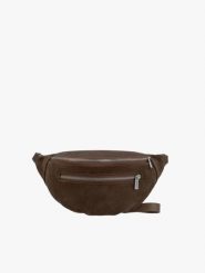 Brązowa torebka nerka unisex. Brązowe torebki klasyczne damskie Brawo sp. z o.o., bez wzorów, ze skóry, bez dodatków. Za 229.99 zł.
