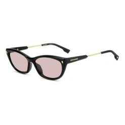 Okulary przeciwsłoneczne DSQUARED2 D2 0209/G/S 3H2 dla kobiet, rozmiar 57 mm. Czarne okulary przeciwsłoneczne damskie Dsquared. W wyprzedaży za 1,151.80 zł.
