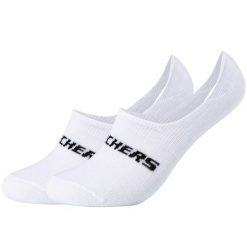 Skarpetki sportowe dla dorosłych 2PPK Mesh Ventilation Footies Socks. Białe skarpetki damskie Skechers, bez wzorów, z bawełny. Za 51.99 zł.