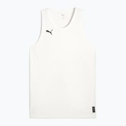 Koszulka piłkarska męska PUMA teamJAWS Starter Jersey. Białe t-shirty sportowe męskie Puma, m, z jersey, bez ramiączek, do piłki nożnej. Za 119.99 zł.