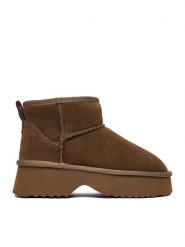 Badura Śniegowce EO-ANIKA-TS6302-01 Brązowy. Brązowe śniegowce damskie Badura, ze skóry. Za 279.99 zł.