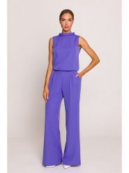 Made of emotion Kombinezon w kolorze fioletowym rozmiar: XL. Różowe kombinezony damskie Made Of Emotion, xl, bez wzorów, bez kołnierzyka, bez ramiączek. Za 199.99 zł.