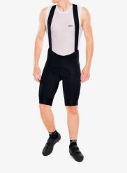 Spodenki kolarskie męskie POC Cadence Bib Shorts. Czarne szorty męskie POC, bez wzorów, z elastanu. Za 614.89 zł.