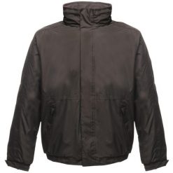 Męska Kurtka Przeciwdeszczowa Dover. Czarne kurtki męskie Regatta, l, bez wzorów, z polaru, z kapturem. Za 375.99 zł.