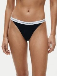 Tommy Hilfiger Stringi UW0UW06228 Czarny. Czarne stringi damskie Tommy Hilfiger, l, bez wzorów, z bawełny. Za 69.99 zł.