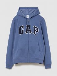 GAP Bluza w kolorze niebieskoszarym rozmiar: XL. Niebieskie bluzy z kapturem męskie GAP, xl. Za 109.52 zł.