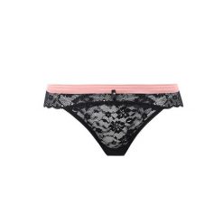 Stringi damskie Freya Offbeat. Czarne stringi damskie FREYA, m, bez wzorów, z bawełny. Za 145.50 zł.
