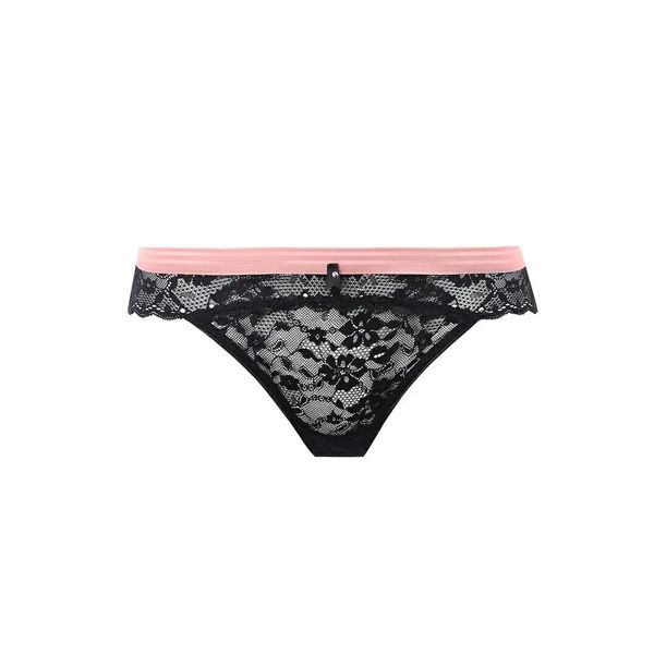Stringi damskie Freya Offbeat. Czarne stringi damskie FREYA, m, bez wzorów, z bawełny. Za 145.50 zł.