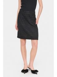 SAINT TROPEZ Spódnica "Hennie" w kolorze czarnym rozmiar: XL. Czarne spódniczki damskie Saint Tropez, xl, bez wzorów, z podwyższonym stanem, mini, proste. Za 123.82 zł.