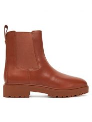 LAUREN RALPH LAUREN Sztyblety 802974476001 Brązowy. Brązowe botki damskie Lauren Ralph Lauren, ze skóry, bez obcasa, bez zapięcia. Za 709.99 zł.