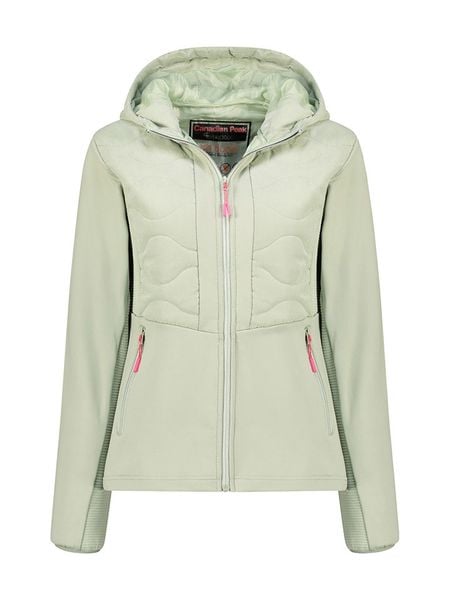 Canadian Peak Kurtka polarowa "Tigneseak" w kolorze jasnozielonym rozmiar: XL. Zielone kurtki damskie Canadian Peak, xl, bez wzorów, z materiału, bez kaptura. Za 157.35 zł.