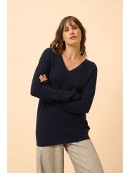 Just Cashmere Kaszmirowy sweter "Capucine" w kolorze granatowym rozmiar: L. Niebieskie swetry klasyczne damskie Just Cashmere, l, z kaszmiru, bez kołnierzyka. Za 325.03 zł.