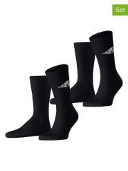 ESPRIT Skarpety (2 pary) "Unisex Logo" w kolorze czarnym rozmiar: 35-38. Czarne skarpetki męskie Esprit, bez wzorów. Za 32.67 zł.