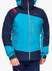 Kurtka z membraną męska La Sportiva Alpine Guide GTX Jkt. Niebieskie kurtki męskie La Sportiva, l, bez wzorów, z gore-texu, bez kaptura. Za 2,034.99 zł.
