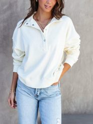 Milan Kiss Bluza w kolorze kremowym rozmiar: XL. Brązowe bluzy bez kaptura damskie Milan Kiss, xl. Za 152.99 zł.