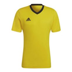 Koszulka piłkarska męska adidas Entrada 22 Jersey. Czarne t-shirty sportowe męskie Adidas, m, z jersey, bez ramiączek, do piłki nożnej. Za 55.99 zł.