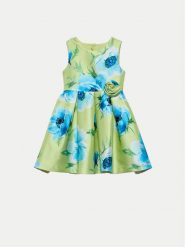 Abel & Lula Sukienka elegancka 5069 Zielony Regular Fit. Zielone sukienki dziewczęce Abel & Lula, bez wzorów, z syntetyku, eleganckie, bez ramiączek. Za 229.99 zł.