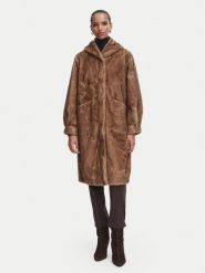 Rinascimento Futro CFC0127148003 Beżowy Oversize. Brązowe futra damskie RINASCIMENTO, xl. Za 924.99 zł.