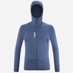 Bluza turystyczna męska Millet Fusion Grid Hoodie active fit POLARTEC Powergrid. Niebieskie bluzy z kapturem męskie Millet, m, z tkaniny. Za 770.00 zł.