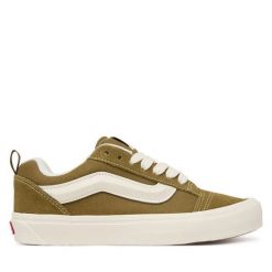 Tenisówki Vans. Zielone trampki i tenisówki męskie Vans, bez wzorów, bez zapięcia. Za 399.99 zł.