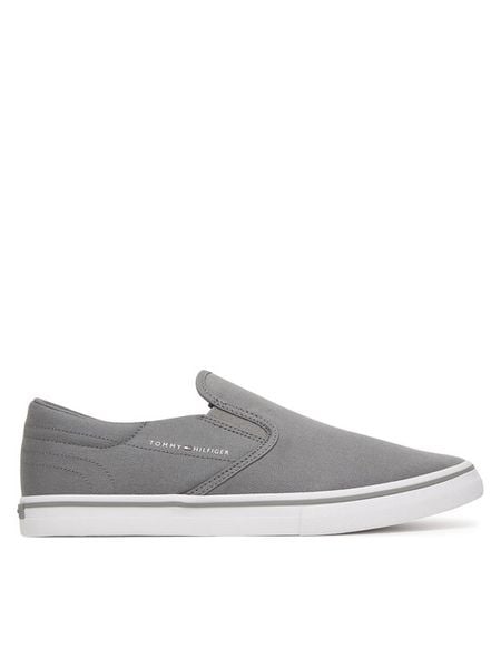 Tommy Hilfiger Tenisówki Vulc Core Slip On FM0FM05689 Szary. Szare trampki i tenisówki męskie Tommy Hilfiger, bez wzorów, z materiału, bez zapięcia. Za 289.99 zł.