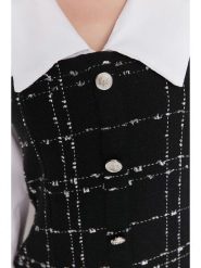 Trendyol Sukienka w kolorze czarno-białym rozmiar: 38. Białe sukienki damskie Trendyol, bez wzorów, z bawełny, bez kołnierzyka, bez ramiączek, mini. Za 65.99 zł.