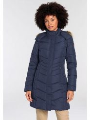Icepeak Płaszcz pikowany "Paiva" w kolorze granatowym rozmiar: 46. Niebieskie płaszcze damskie ICEPEAK, bez wzorów, z materiału. Za 360.95 zł.
