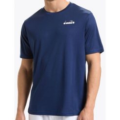 Koszulka tenisowa męska z krótkim rękawem Diadora SS Core T-Shirt. Niebieskie t-shirty męskie Diadora, m, bez wzorów, bez kołnierzyka. Za 79.00 zł.