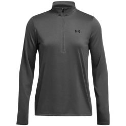 Bluza damska Under Armour Tech 1/2 Zip Solid. Szare bluzy bez kaptura damskie Under Armour, l. Za 129.99 zł.