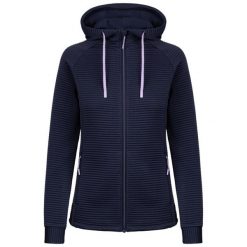 Dlx Lynsky - damska bluza z kapturem, granatowy melanż. Niebieskie bluzy z kapturem damskie DLX, s, z materiału. Za 229.65 zł.