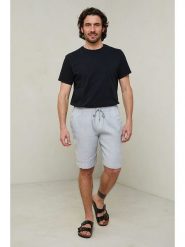 Lin Passion Szorty w kolorze szarym rozmiar: XL/XXL. Szare szorty męskie Lin Passion, z bawełny, bez kołnierzyka. Za 149.31 zł.