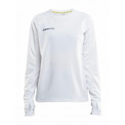 Koszulka sportowa damska Craft Evolve Crew Neck. Białe bluzki sportowe damskie Craft, l, bez wzorów, z materiału, bez ramiączek. Za 225.00 zł.